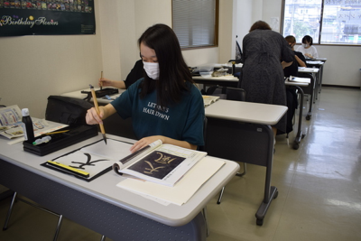 【週1日コース】書道の授業を実施しました